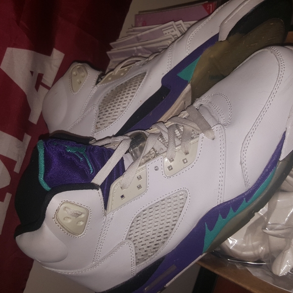 Retro Jordan 5 Grapes Men's size 13 - Picture 12 of 13